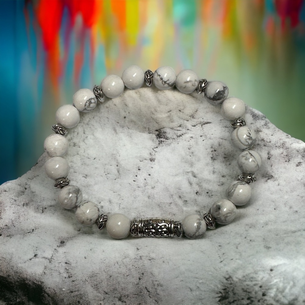 ✨Howlite Stretch Bracelet - Picture 1 of 4